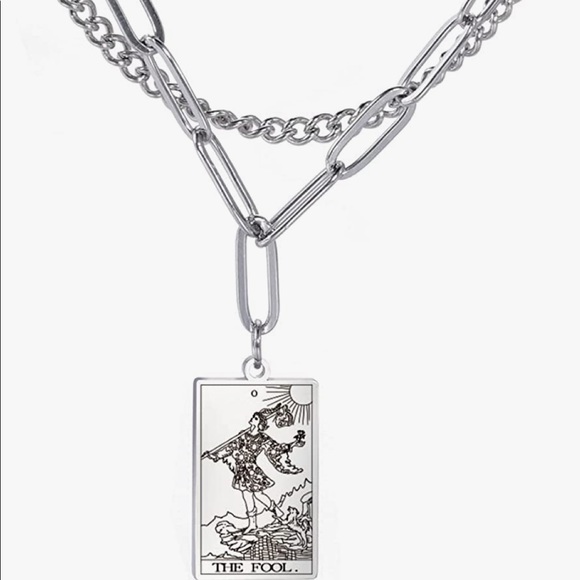 Tarot card layered necklace (SILVER) - Picture 10 of 16
